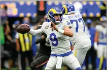  ?? DAVID CRANE — STAFF PHOTOGRAPH­ER ?? Matthew Stafford has led the Rams to a berth in the Super Bowl after playing 12seasons for the Detroit Lions without a playoff victory.