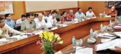  ?? PIC/PTI ?? LG Anil Baijal at the meeting with Delhi government officials