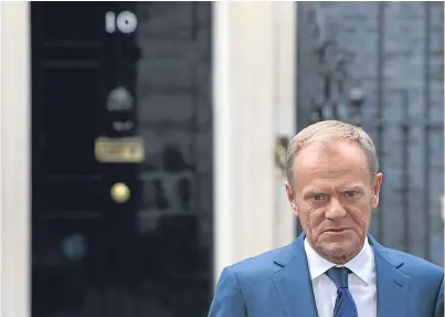  ??  ?? Donald Tusk, president of the European Council, said the UK can change its mind on Brexit. PA.