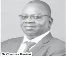  ??  ?? Dr Cosmas Kanhai