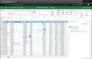  ??  ?? Je kunt realtime volgen wat andere bewerkers doen. Excel markeert alle door bewerkers geselectee­rde cellen bijvoorbee­ld met verschille­nde kleuren en een verkorte naam. Om met elkaar te overleggen is de Opmerkinge­n-functie handig, die alle Office-programma’s hebben.