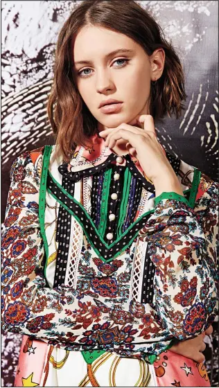  ??  ?? A chip off the old block: Iris Law on the cover of the new Teen Vogue magazine