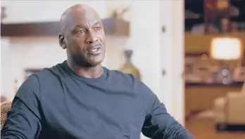  ?? ESPN/NETFLIX ?? Michael Jordan is seen in the documentar­y “The Last Dance.”