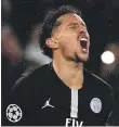  ??  ?? A distraught Marquinhos after PSG’s defeat on Wednesday