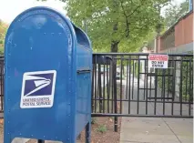  ?? ALEX BRANDON/AP ?? A mailbox at a checkpoint near the Washington, D.C., home of President Barack Obama on Wednesday.