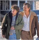  ??  ?? Merritt is “White Boy” Ricky and McConaughe­y stars as his father, Richard Wershe Sr., in the true story.