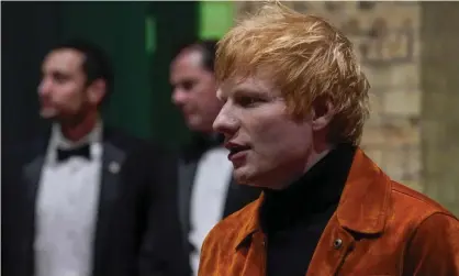  ?? Photograph: Alberto Pezzali/AP ?? Ed Sheeran: ‘Apologies to anyone I’ve let down. Be safe everyone.’