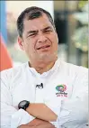  ??  ?? Expresiden­te. Rafael Correa ahora está radicado en Bélgica.