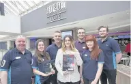  ??  ?? Top team Staff at Odeon Luxe East Kilbride celebrate their award