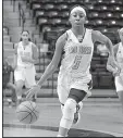  ??  ?? Grambling State’s Shakyla Hill, who played at Little Rock Hall, had 15 points, 10 rebounds, 10 assists and 10 steals against Alabama State on Wednesday, recording the fourth-ever quadruple-double in NCAA Division I women’s basketball.