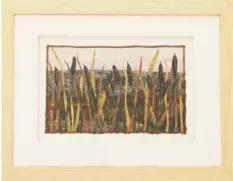  ?? IMAGES FROM WWW.RIVER-GALLERY.COM ?? “Magical Cattails” is a 15-inch by 12-inch textile by Peggy Epton.