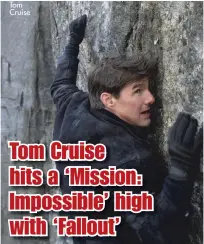  ??  ?? Tom Cruise