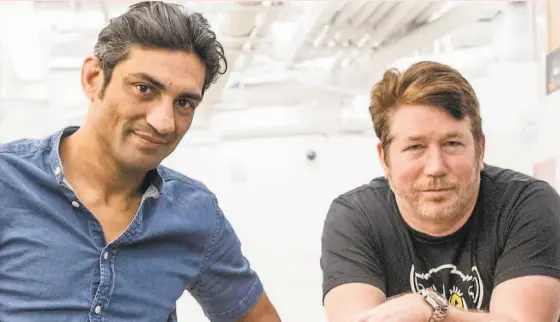  ?? Twelve ?? Arvind Gupta ( left) and Po Bronson of the venture capital firm IndieBio are the coauthors of “Decoding the World.”