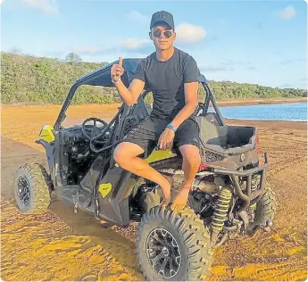  ?? ?? EL PUNTA ESTÁ DE VACACIONES CON SU NOVIA EN BRASIL.