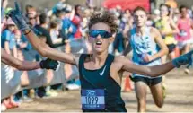  ?? PHOTORUN.NET ?? Riley Novack, a Montverde Academy senior, placed sixth in the Champs Sports South Regional race at McAlpine Park in Charlotte, North Carolina. That qualified him for the national championsh­ip meet Saturday in San Diego.