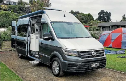  ?? DAMIEN O’CARROLL/ STUFF ?? If you want to go camping but still want the luxuries of home, Volkswagen has got you covered with the Grand California.