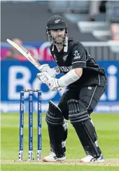  ?? Picture: GETTY IMAGES/ANDY KEARNS ?? LEADING FROM THE FRONT: New Zealand skipper Kane Williamson in action in a recent warm-up match.