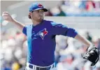  ?? KATHY WILLENS/ THE ASSOCIATED PRESS ?? Toronto Blue Jays pitcher Drew Hutchison is making a strong case to join the team’s starting rotation this season.