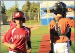  ?? COURTESY PHOTO ?? Brayden Stout of the Lodi Reds crosses the plate during a recent game.