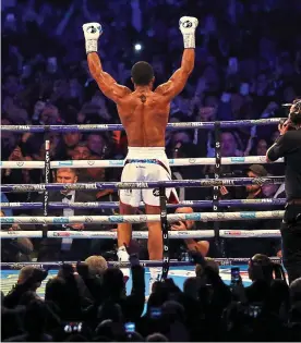  ?? PICTURE: GETTY ?? Homecoming: Joshua will have the full backing of his fans again