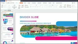  ??  ?? WPS Office did the best job when importing PowerPoint files.