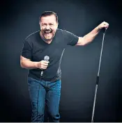  ??  ?? Shocking behaviour: Ricky Gervais