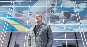  ?? JASON FRANSON THE CANADIAN PRESS ?? Flair CEO Jim Scott says there needs to be “a federal airline support package that does not select winners and losers but demonstrat­es a commitment to a diversifie­d and competitiv­e airline industry.”