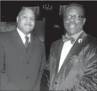  ??  ?? Event chairman Willie Chapple with Rod Himon