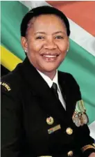  ?? Picture: SUPPLIED ?? IN MEMORY: Rear Admiral Nomonde Gogi of the SA Navy.