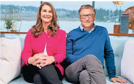  ?? FOTO: XINHUA/IMAGO ?? Bill und Melinda Gates posieren im Januar 2019 für ihren jährlichen Bericht ihrer gemeinsame­n Stiftung.