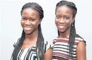  ??  ?? Cari-Med summer interns, twins Nathania and Netania Cole.