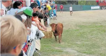  ??  ?? El público se animó incluso a tocar a los animales.