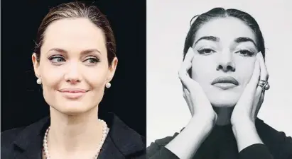  ?? ?? Angelina Jolie i Maria Callas