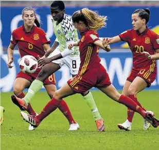  ?? EFE ?? España ya está entre las cuatro mejores seleccione­s femeninas sub20 del mundo//