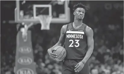  ?? KELVIN KUO/USA TODAY SPORTS ?? Jimmy Butler is working on his fifth consecutiv­e season of at least 20 points per game.