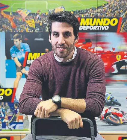  ?? FOTO: PEP MORATA ?? Sergio Canamasas visitó la redacción de Mundo Deportivo antes de viajar al GP de Abu Dhabi, que cerrará la temporada ¿Cómo es la competenci­a en GP2? ¿Y en Abu Dhabi?