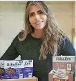  ?? ?? LOW-SUGAR SUCCESS: Fitbakes’ co-founder Ella