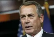  ?? J. SCOTT APPLEWHITE — THE ASSOCIATED PRESS FILE ?? Former U.S. House Speaker Boehner says he has had a change of heart on marijuana and will promote its nationwide legalizati­on. Known as an avid cigarette smoker, the Ohio Republican has joined the advisory board of Acreage Holdings, a multistate...