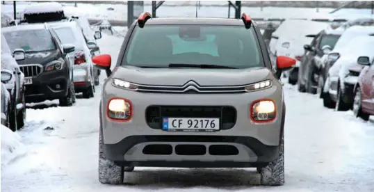  ?? FOTO: MORTEN ABRAHAMSEN/NTB SCANPIX ?? C3 Aircross har Citroëns nye ansikt. Ikke så elegant, men det skiller seg ut.