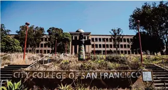  ?? Stephen Lam/The Chronicle ?? City College of San Francisco trustees were expected to appoint the school’s 10th chancellor in 12 years on Thursday night, but as of Friday, they had not announced their selection.