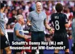  ?? ?? Schafft’s Danny Hay (M.) mit Neuseeland zur WM-Endrunde?