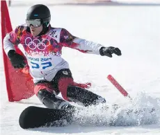  ?? DIDIER DEBUSSCHER­E ?? A gold medal run in parallel giant slalom at Friday’s World Cup event in Bulgaria has boosted Canada’s Jasey-Jay Anderson’s spirits heading into the Pyeongchan­g Olympics.