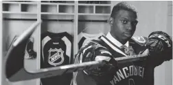  ?? BILL WIPPERT/ NHLI VIA GETTY IMAGES ?? Jordan Subban, 115th pick overall by the Vancouver Canucks, says he shares the competitiv­e spirit of brother P. K., a defenceman with the Canadiens,