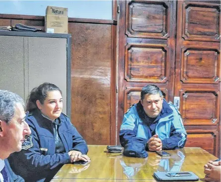  ?? ARCHIVO LA NUEVA. ?? EL COMISARIO Pablo Sánchez mantuvo reuniones con las autoridade­s del Ministerio Público bahiense.