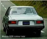  ?? ?? Mazda 626 colour rear