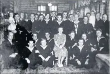  ?? SUBMITTED ?? Princess Juliana of the Netherland­s reception with the Dutch Submarine O 15 crew at Pictou Lodge.