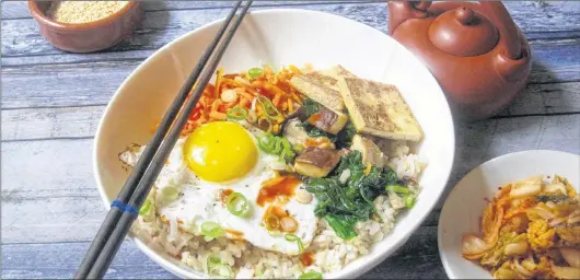  ?? SARA MOULTON VIA AP ?? A Korean grain bowl from a recipe by Sara Moulton.