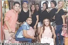  ??  ?? ■ Mga higala sa LGBTQ+ Community