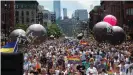  ??  ?? The last New York Pride Parade took place in 2019. Last year's celebratio­ns were canceled due to the COVID-19 pandemic.