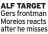  ?? ?? ALF TARGET Gers frontman Morelos reacts after he misses